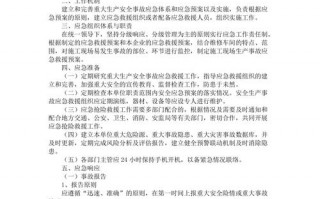 安全事故应急方案模板_安全事故应急预案方案