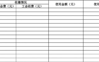 工会经费使用情况模板图片