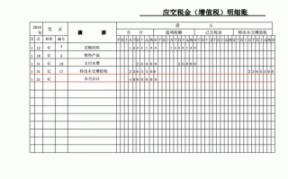 应交税金账簿图片-应交税金账本模板