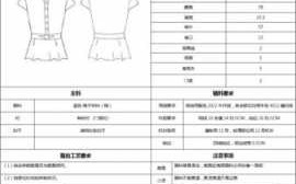 服装厂工艺单怎么看 服装厂工艺单模板