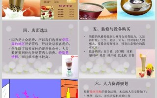 奶茶经营计划书ppt模板（奶茶店计划创业计划书ppt）