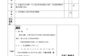 初中数学导学案模板