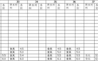 建筑降水业绩表模板