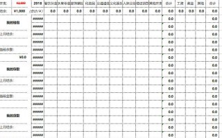 个人收入表 个人收入模板