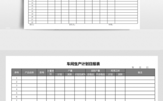 生产计划日报表格式图 日生产计划表格模板