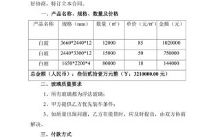 手机玻璃销售合同模板