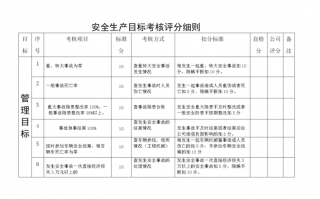 目标考核细则模板怎么写 目标考核细则模板