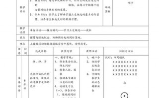 学校体育教案模板范文_学校体育学教案模板