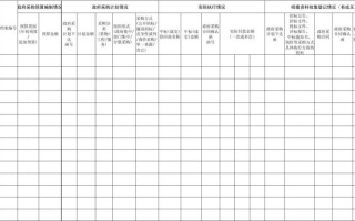 政府台账是啥东西 政府单位台账表格模板
