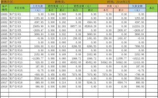 年销售报表明细表-公司年度销售报表模板