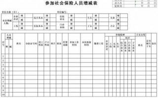 社保报表模板