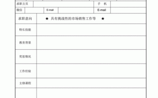 PDF个人简历模板 pdf个人简历模板