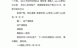 申请人流小产假的模板_申请人流小产假的模板图片