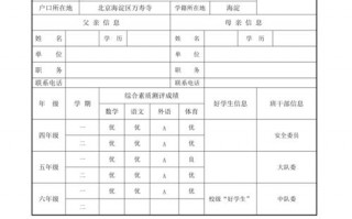 小升初资料模板