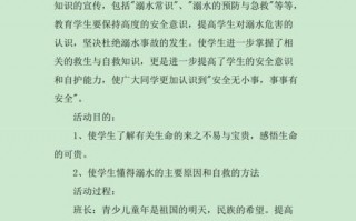 防溺水主题班会策划书模板,防溺水主题班会方案设计 