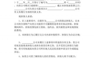 商会担保的贷款还不了怎么办 商会担保函书面模板