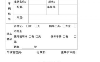 公司车辆调拨 公司车辆调派说明模板