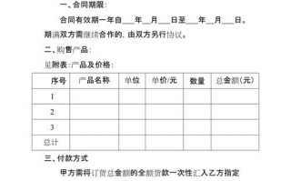 白酒销售协议合同范本-白酒业务合同模板