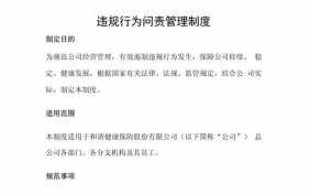 管理规定模板问责,管理规定模板问责方案 