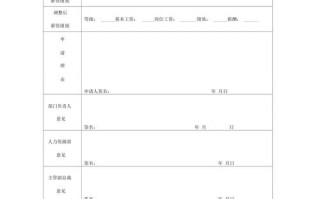 申请调薪单模板怎么写 申请调薪单模板