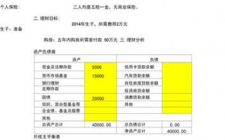 个人理财规划具体内容 个人理财规划划模板