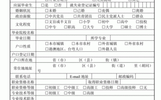 员工就业登记表模板,用人单位人员就业登记表 