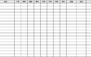 地产中介打印模板（房地产中介各种表格）