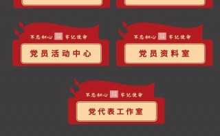 学校党支部门牌模板