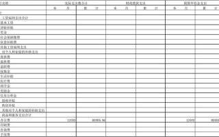 费用支出台账表格怎么做 费用支出台账模板