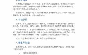 商业计划书商业模式范文 商业模式计划书模板