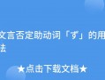  否定意见模板「否定意见的专业术语」