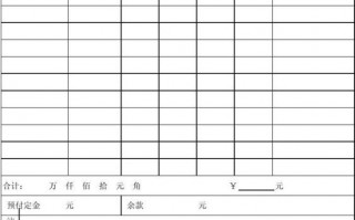 材料定货单模板