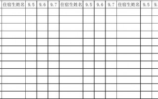 宿舍信息表格式-宿舍信息栏模板下载