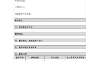 优化的教学设计模板_优化的教学设计方案