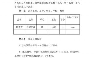 果树苗木购销合同模板（果树苗木购销合同模板下载）