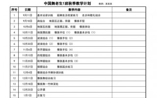 中国舞启蒙班教案模板,中国舞启蒙班教学目标 