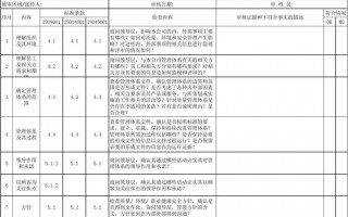 企业三体系审核模板