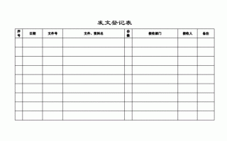 发文薄怎么填写 发文簿模板