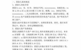 大额贷款调查报告模板下载