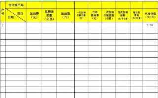 燃油费报告模板