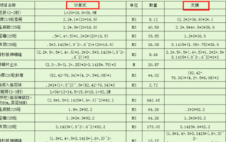 模板的接触面积计算例题 模板与砼的接触面积计