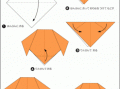 可爱立体小狗折纸步骤详细-小狗立体折纸模板