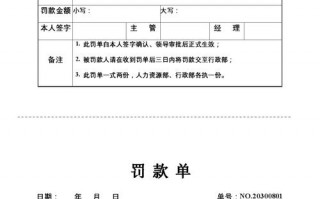 电子厂罚款单模板_电子厂罚款单模板怎么写