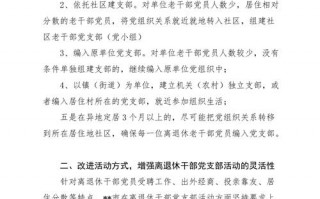  离退休党支部简介模板「离退休党支部建设汇报材料」