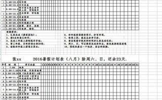 年计划表模板,2024年计划表模板 