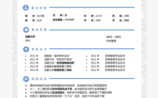 美术管理人员简历模板