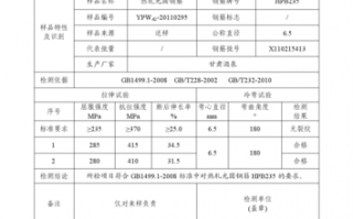 力学性能测试报告 力学测试报告模板