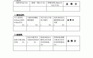  美食比赛打分表格模板「美食大赛评比标准」