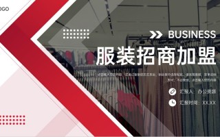 服装加盟品牌简介模板图片