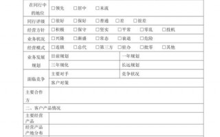 客户信息设计模板（什么是客户信息类别）